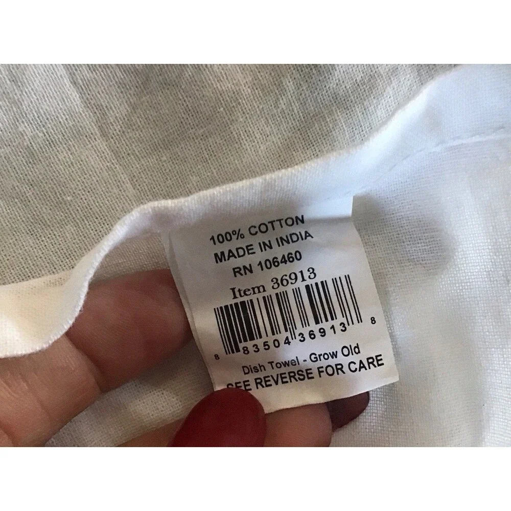 Primatives By Kathy Flour Sack Dish Towel Funny Saying Friendship Marriage NWT